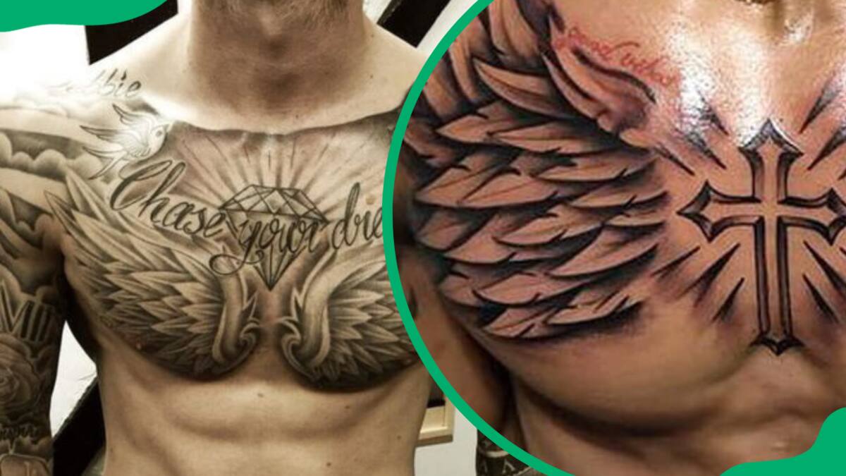 Archangel Chest Tattoo